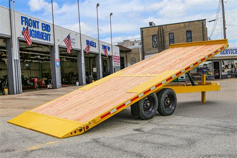 tilt bed skid steer trailers|hydraulic tilt deck trailer.